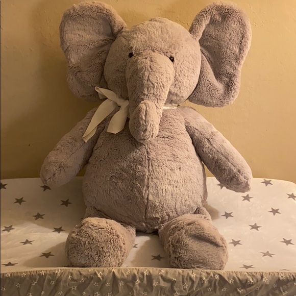 large stuffed elephant for nursery